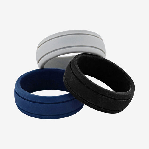 Silicone Wedding Band 3 Pack